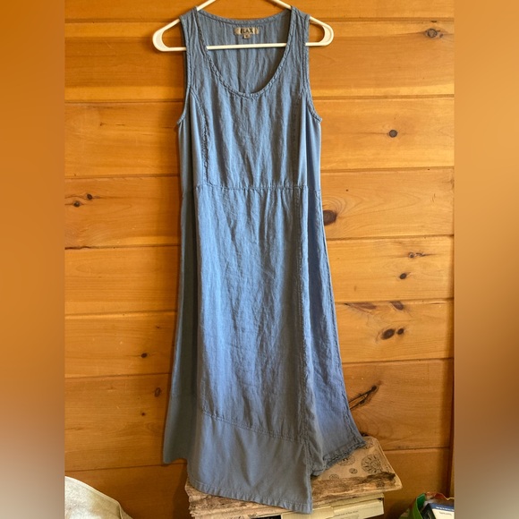 FLAX Blue dress • size P (XS size 4-6) • long, sleeveless • new never worn 😍 - Picture 1 of 11